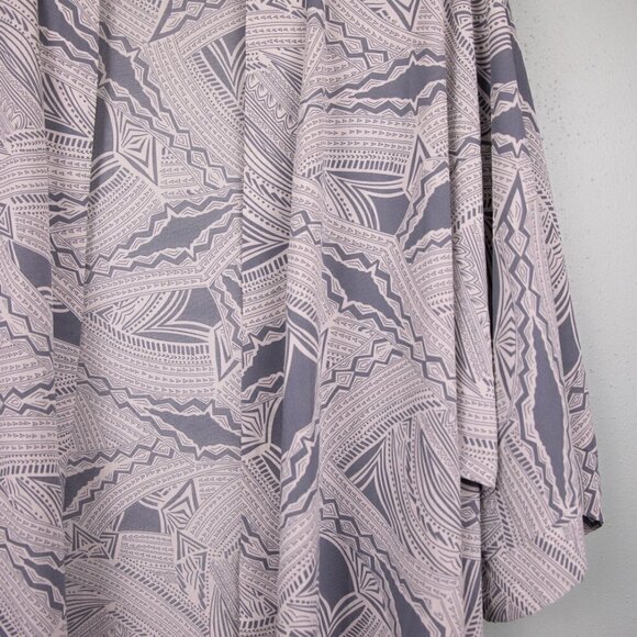 Entro abstract print open long duster-L - Picture 2 of 6